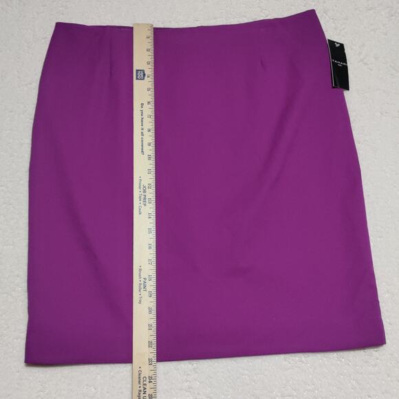 TAHARI ASL Skirt Women's Size 16 Straight Knee Length Career Amethyst Purple NEW - Picture 13 of 15